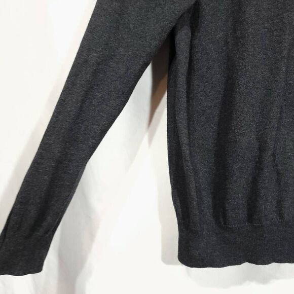 J Crew Cotton Cashmere Sweater Gray Grey Knit Soft Mens Size Large  - Picture 3 of 5